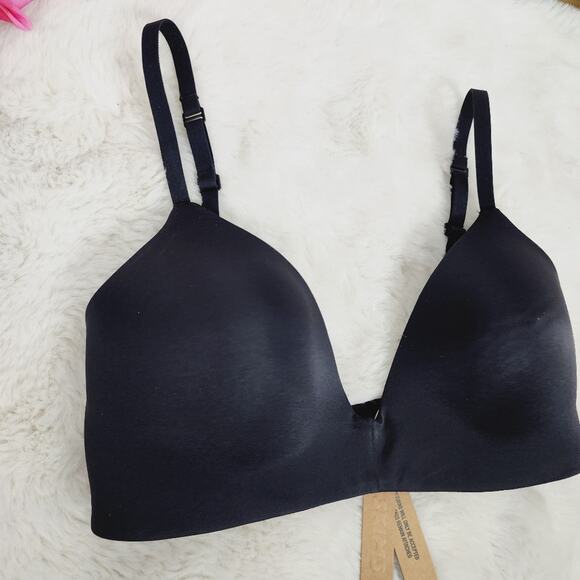 NEW Skims Black Onyx Wireless Lightly Lined Bra - Picture 3 of 11